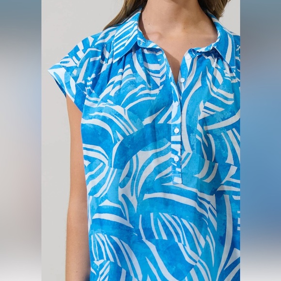 SugarLips Canton Tropics Daniela Ruffle High Waisted Shorts & Ramy Top Set - Picture 9 of 11